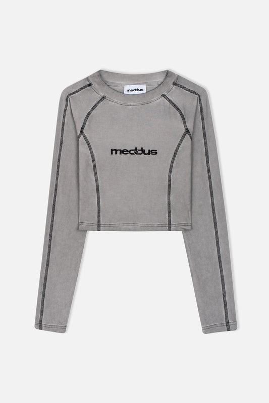 GREY LONGSLEEVE TOP