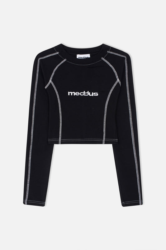 BLACK LONGSLEEVE TOP