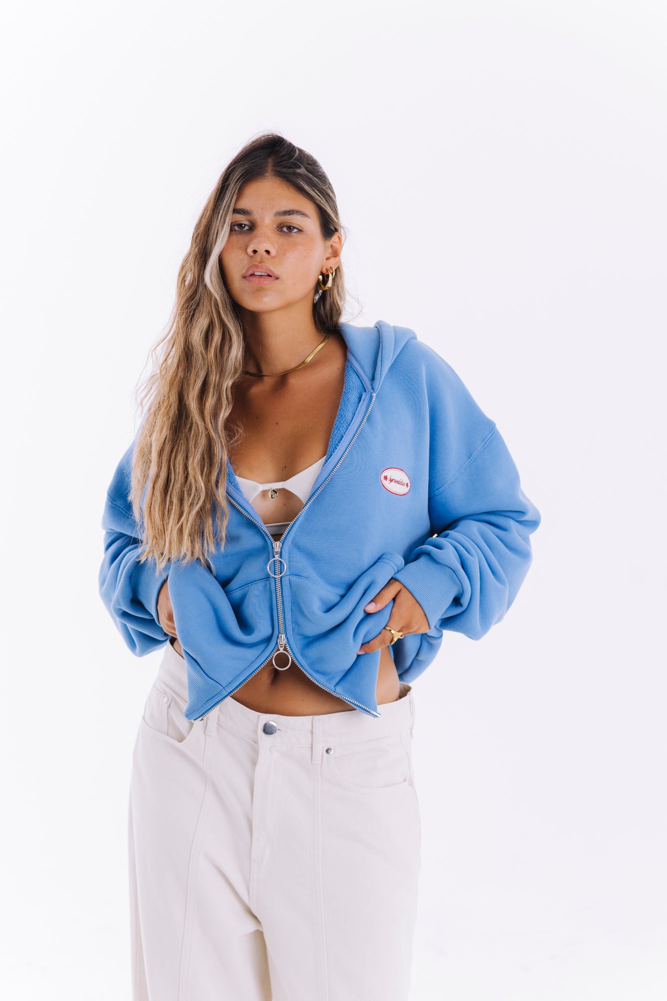 LIGHT BLUE ZIPPER