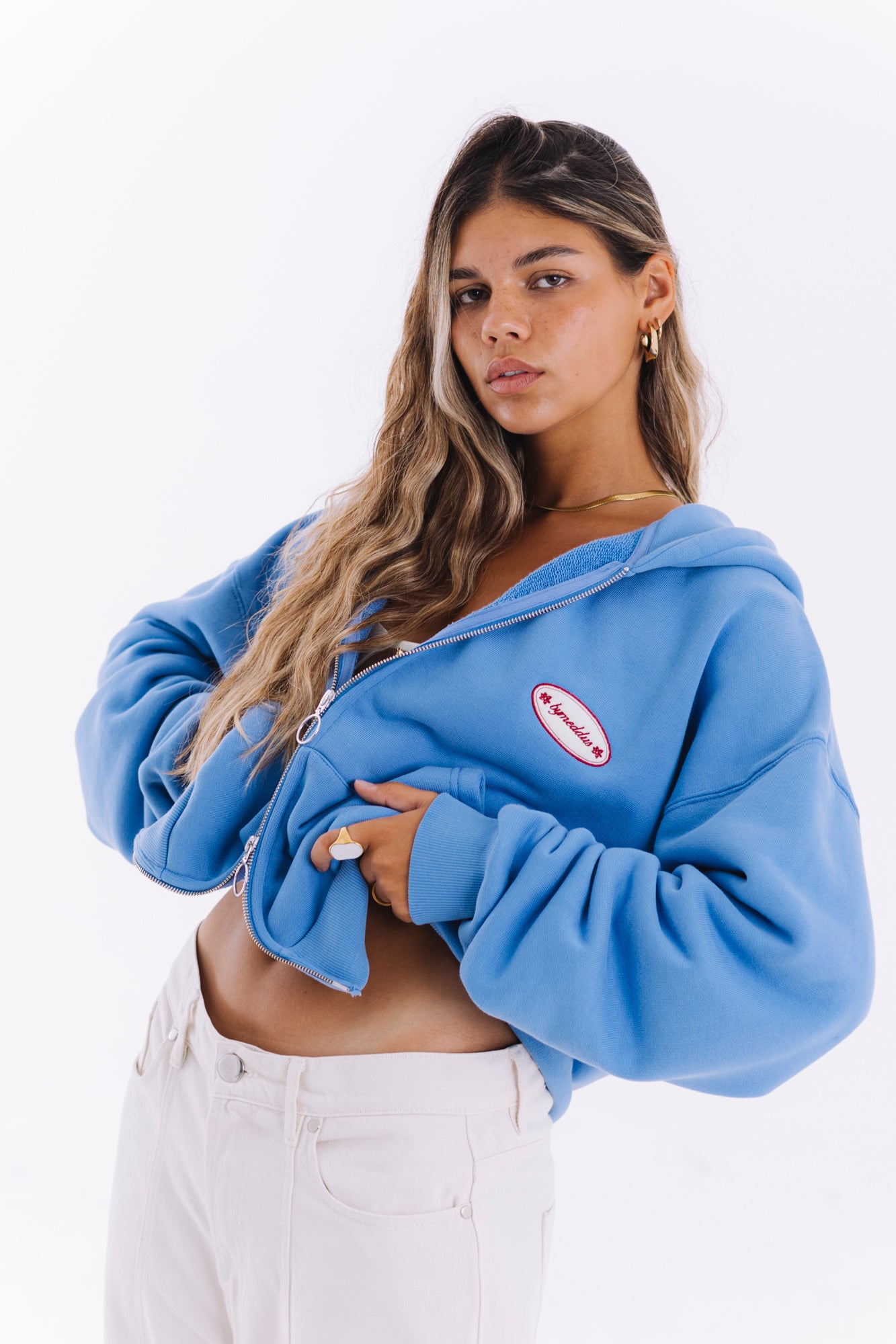 LIGHT BLUE ZIPPER