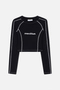 BLACK LONGSLEEVE TOP