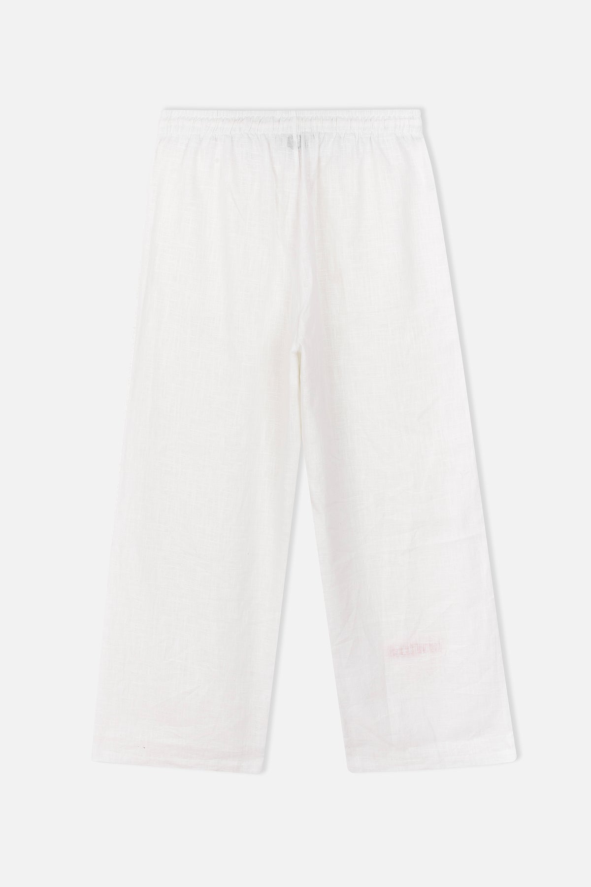 WHITE LINEN TROUSERS