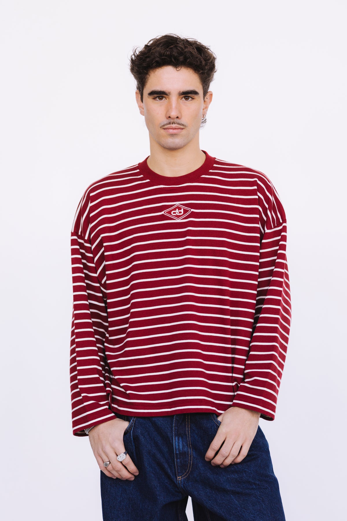 CRIMSON STRIPES LONGSLEEVE
