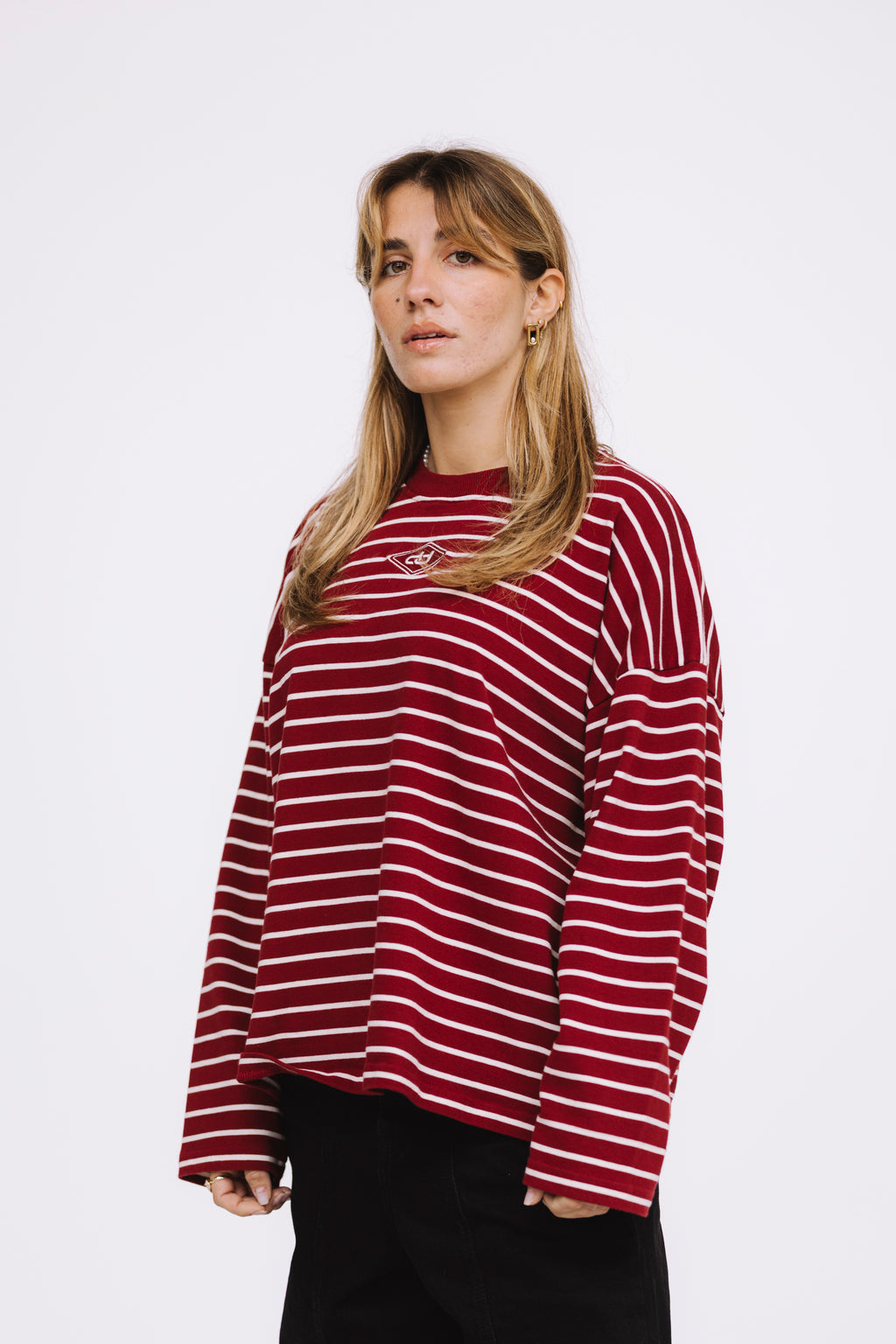CRIMSON STRIPES LONGSLEEVE