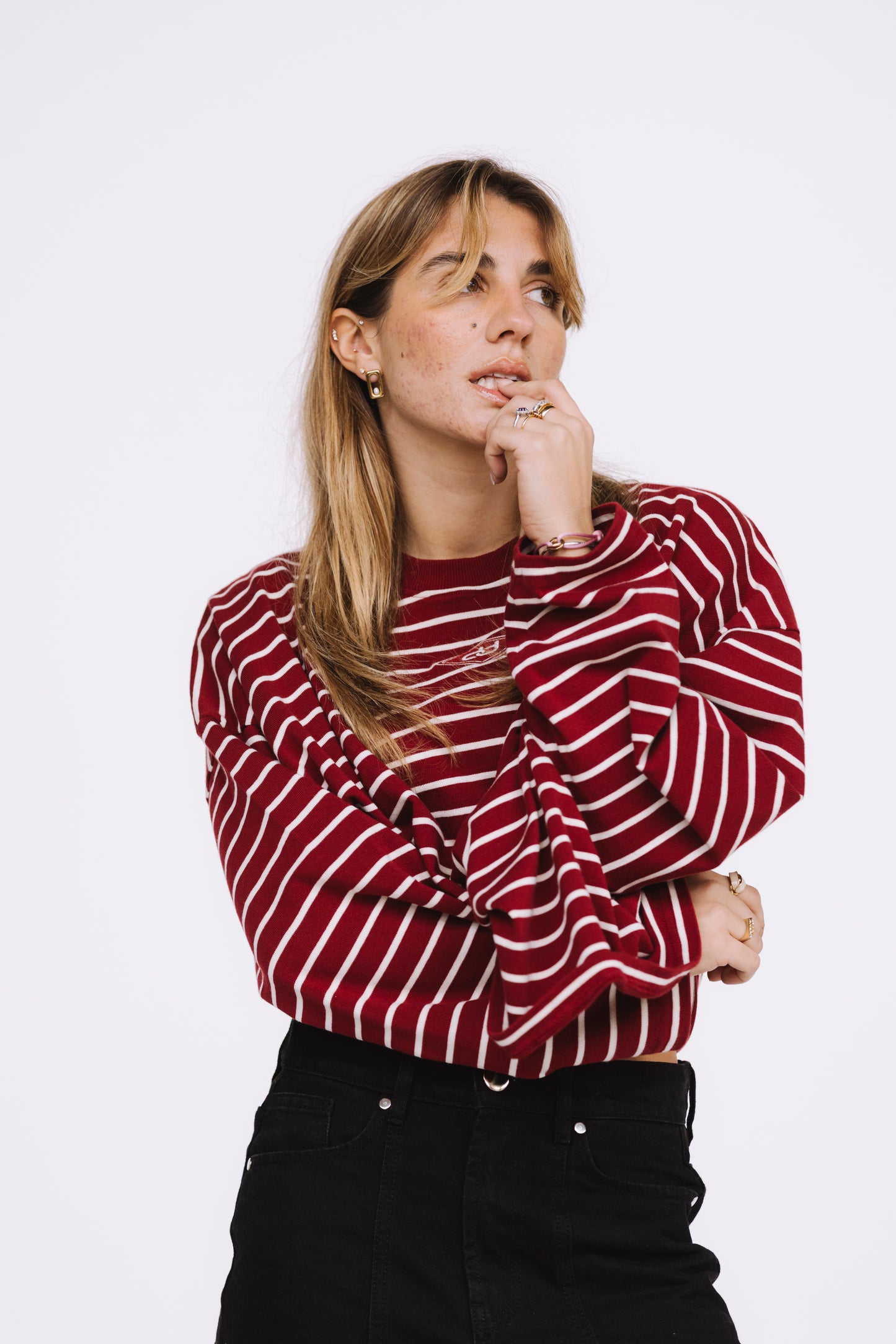 CRIMSON STRIPES LONGSLEEVE
