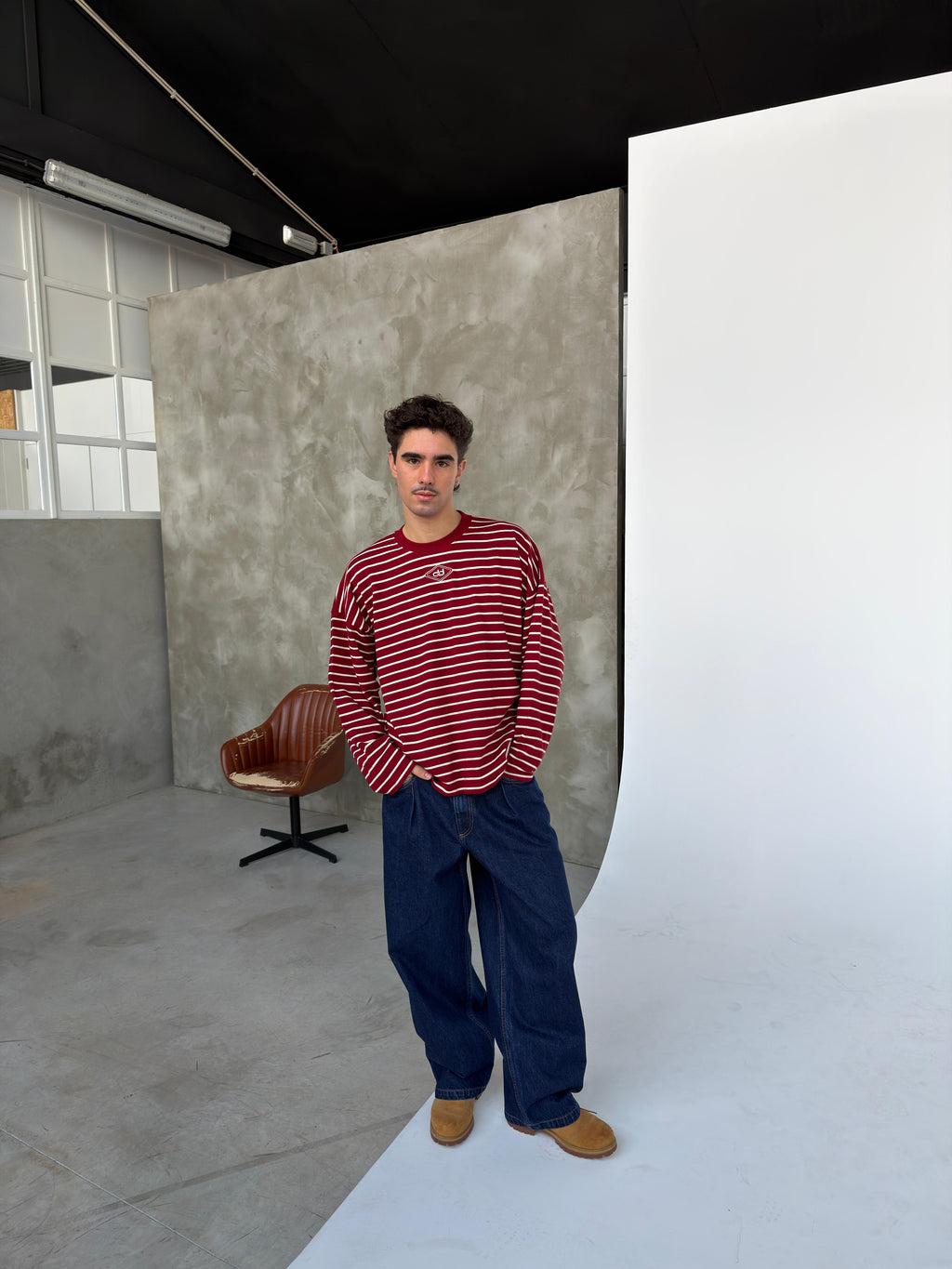 CRIMSON STRIPES LONGSLEEVE