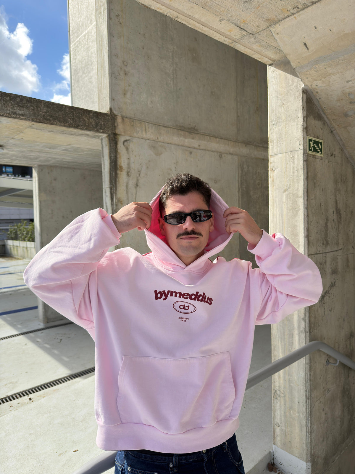 BLUSH COLLEGE HOODIE